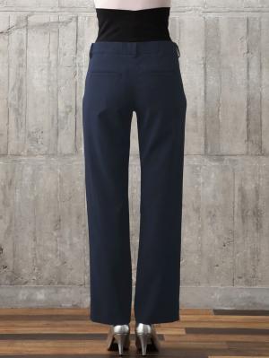 マタニティ パンツ|【産前産後対応】マットツイルストレートパンツ【出産後も長く使える】